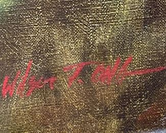 Original Art Wilson J Ong Nude Oil Painting	Frame: 30.5x22.5in. Art: 24x16in	
