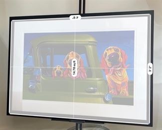 Signed Giclee Ron Burns Family Outing  Art Litho numbered	Frame: 39x56.5in. Art: 27.75x45in	
