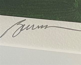 Signed Giclee Ron Burns Family Outing  Art Litho numbered	Frame: 39x56.5in. Art: 27.75x45in	
