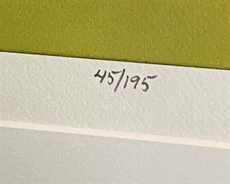 Signed Giclee Ron Burns Family Outing  Art Litho numbered	Frame: 39x56.5in. Art: 27.75x45in	
