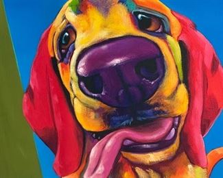 Signed Giclee Ron Burns Family Outing  Art Litho numbered	Frame: 39x56.5in. Art: 27.75x45in	
