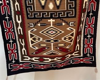 5ft Authentic Navajo Rug Native American	60x40.5in	
