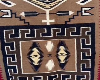 5ft Authentic Navajo Rug Native American	60x40.5in	

