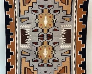 5ft2in Authentic Navajo Rug Native American	62x46.5in	
