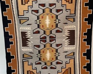 5ft2in Authentic Navajo Rug Native American	62x46.5in	

