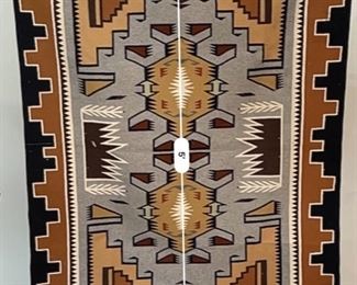 5ft2in Authentic Navajo Rug Native American	62x46.5in	
