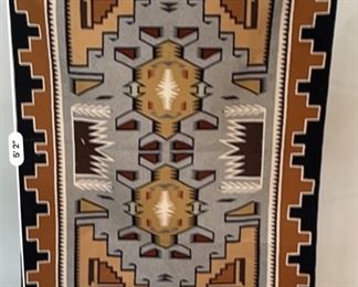 5ft2in Authentic Navajo Rug Native American	62x46.5in	
