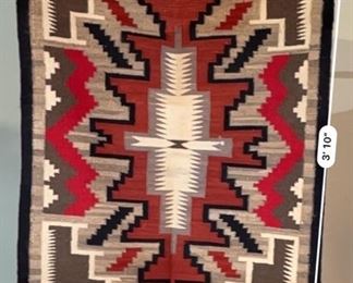4ft Authentic Navajo Rug Native American	48x30.25	
