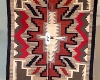4ft Authentic Navajo Rug Native American	48x30.25	
