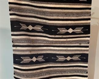 Mexican Handmade Blanket Rug	56x29in	
