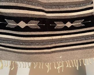 Mexican Handmade Blanket Rug	56x29in	
