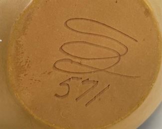 Studio Made Native American Leather Wrapped Pot Pottery	15.5in H x 12in Diameter	
