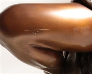 Life Size Summer Morning Austin Barton Bronze Sculpture Native American Woman	53x22x22in	HxWxD
