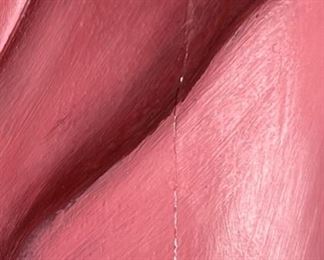 Markus Pierson Dreaming of Her Painted Wood Sculpture 1987 134/250 Coyote Series	30.75x13x9.5in	HxWxD
