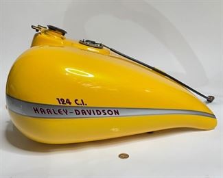 Harley Davidson 124 CI Gas Tank Yellow	12x16.5x22in	HxWxD
