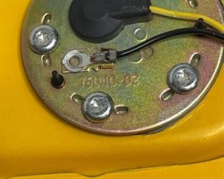 Harley Davidson 124 CI Gas Tank Yellow	12x16.5x22in	HxWxD
