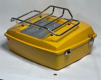 Harley Davidson Tour Pack Luggage Rack Custom Yellow	13.75x25x20in	HxWxD
