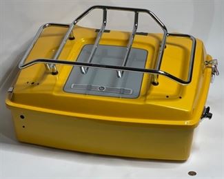 Harley Davidson Tour Pack Luggage Rack Custom Yellow	13.75x25x20in	HxWxD
