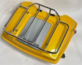 Harley Davidson Tour Pack Luggage Rack Custom Yellow	13.75x25x20in	HxWxD
