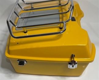 Harley Davidson Tour Pack Luggage Rack Custom Yellow	13.75x25x20in	HxWxD
