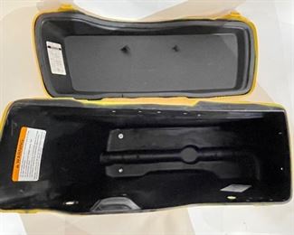 Harley Davidson Hard Saddlebags Custom Yellow Saddle Bags	15x8.5x27in	HxWxD
