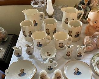 George & Martha Washington Collector Plates, Pitchers & More!