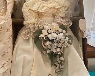 Danbury Mint Lady Diana Bride & Prince Charles,