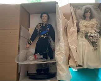 Danbury Mint Lady Diana Bride & Prince Charles,