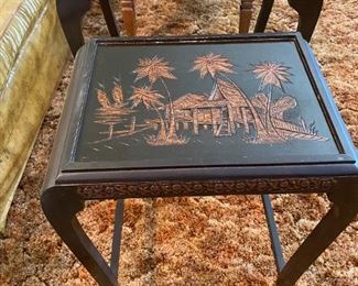 Oriental Style Nesting Tables