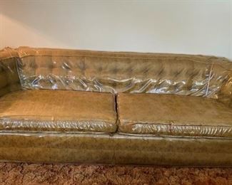 Vintage Sofa Preserved in Plastic!!!