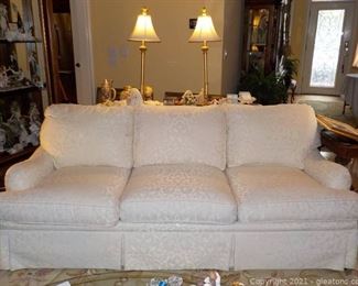 Elegant Skirted Sofa From Highland House