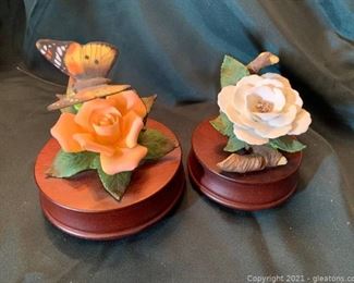 Music Boxes with Flower Detail