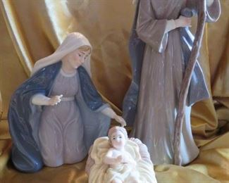 Porcelain Joseph Mary and Baby Jesus by O Well China