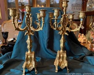 Timeless Bronze Candle Stick Holders