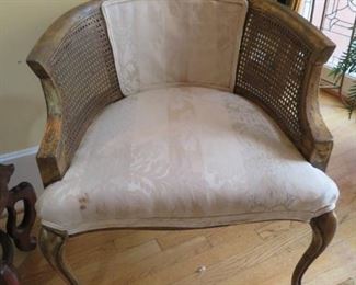 Vintage French Regency Cane Side Chair