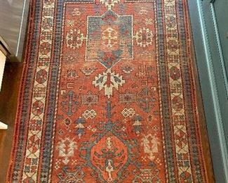 Hand woven area rug