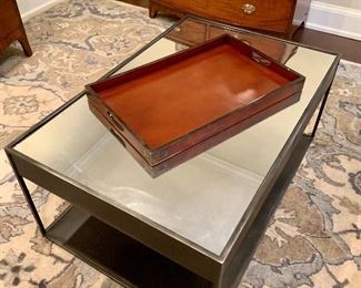 Restoration Hardware mirrored coffee table