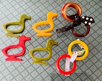 Bakelite napkin rings