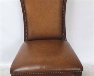 60 - Jonathan Charles leather side chair