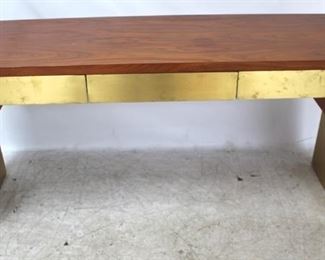 69 - Jonathan Charles console table 30 x 58 1/2 x 20