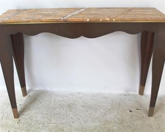 74 - Jonathan Charles marble top console table 36 x 58 x 14