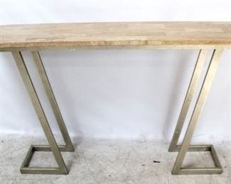 87 - Jonathan Charles marble top console table 35 x 66 x 14