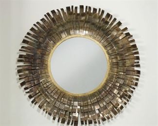 91l - Modern History studio mirror 36" diameter