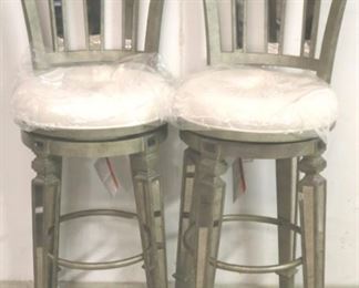 109l - Mirrored barstools by Butler 45 x 20