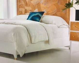 295l - King Riviera bed by Modern History - new in box
