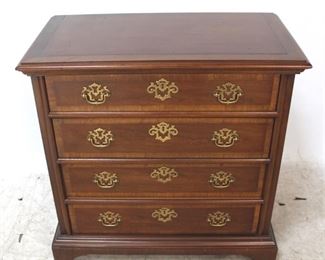 302 - 4 Drawer banded inlay 4 drawer chest 30 x 30 x 14 1/2