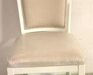 323l - Alden Parkes white lacquer chair 41 x 18