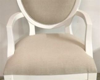 334l - Alden Parkes cameo back arm chair 40 x 19