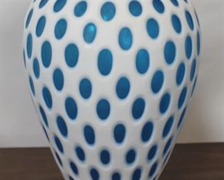 413 - Chelsea House cased glass vase 15" tall