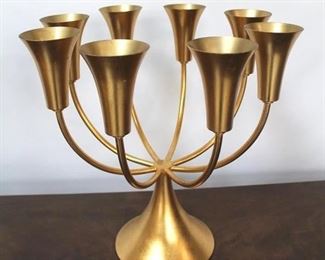 553 - Chelsea House large metal candle holder 15 1/4 x 15